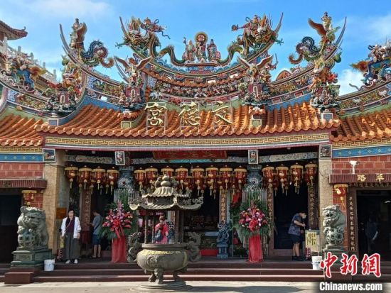 6月8日,中新社记者前往位于台湾彰化县花坛乡白沙村的文德宫走访。图为文德宫。中新社记者 张晓曦 摄 6月8日,中新社记者前往位于台湾彰化县花坛乡白沙村的文德宫走访。图为文德宫。中新社记者 张晓曦 摄